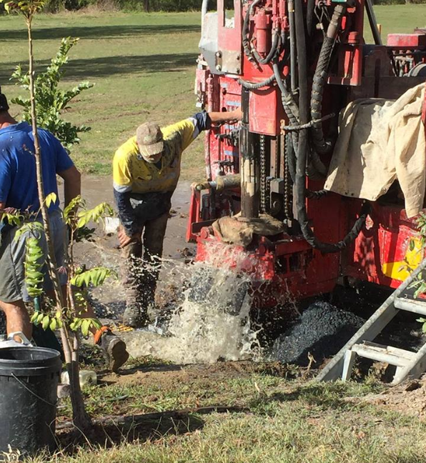 Picture,image,Drilling for water at kilkivan Bush camping Caravan park .Drilling for water Queensland,water bores Queensland.